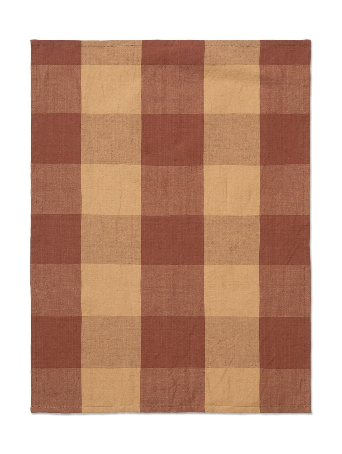 Ferm Living Hale Tea Towel, Peach/Spice Red