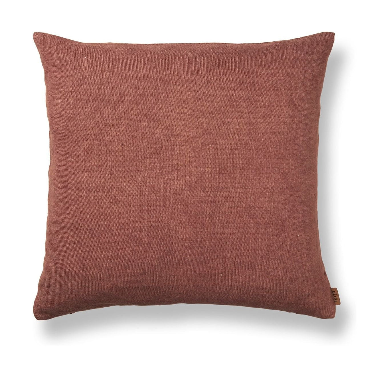 Ferm Living Heavy Linen Cushion, Berry Red