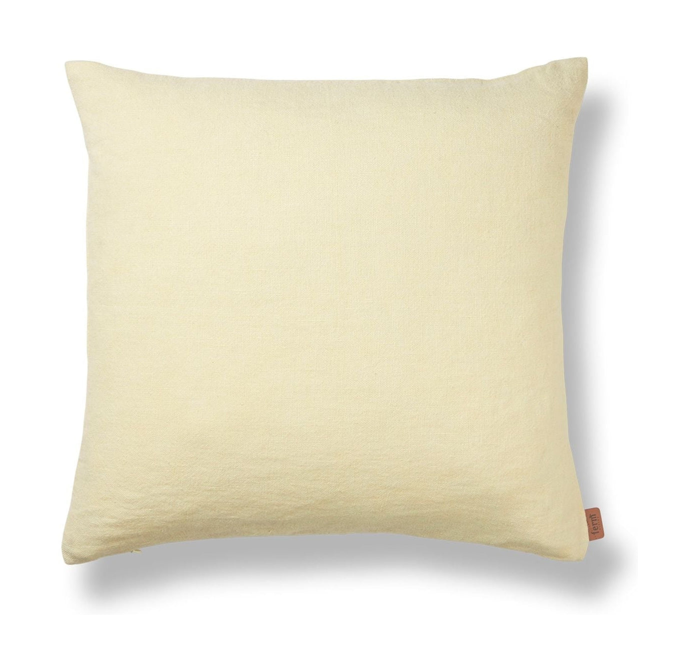 Coussin de lin lourde de fermer, citron