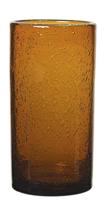 Ferm Living Oli Water Glass, Tall, Amber