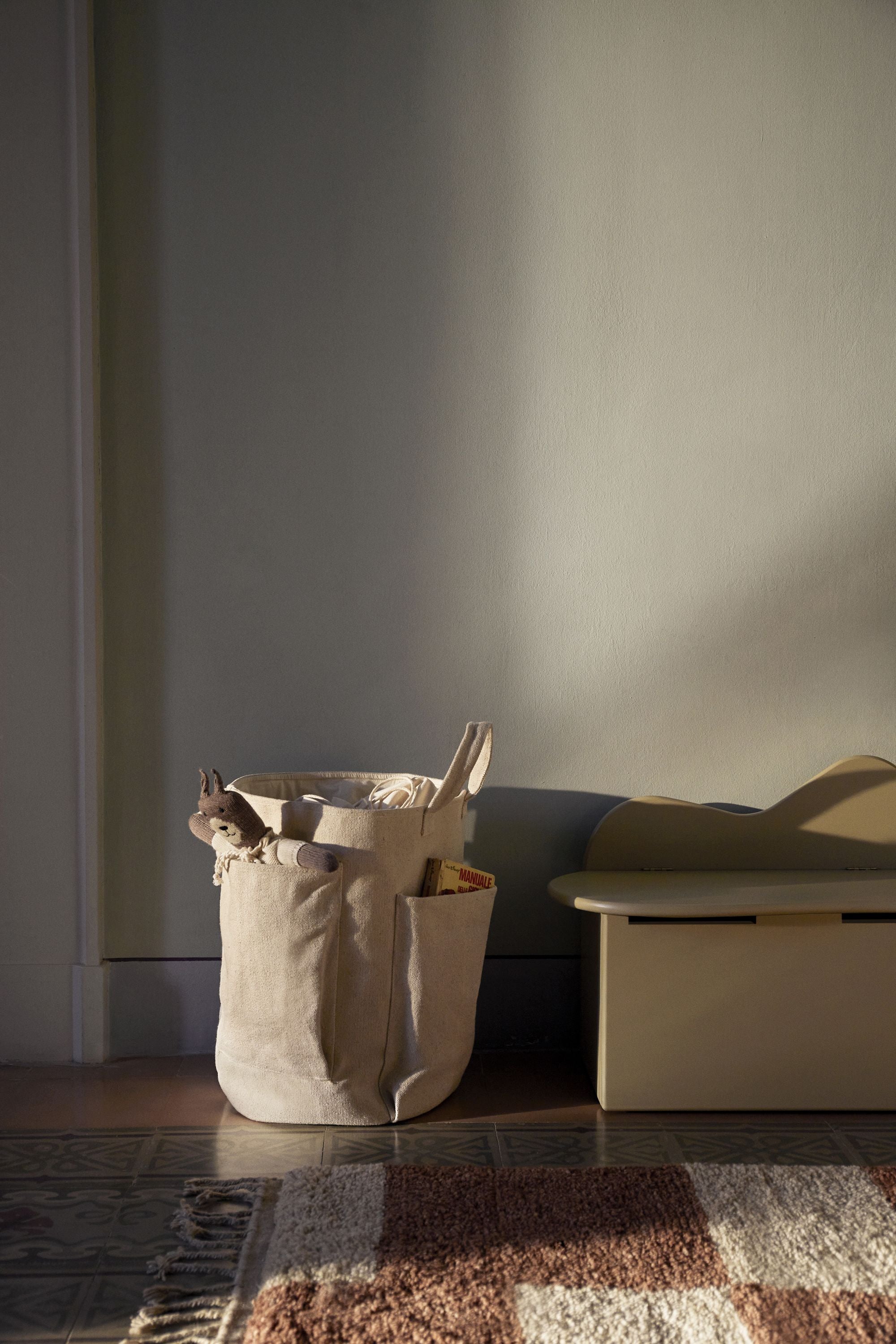 Bolsa de almacenamiento de bolsillo de vida ferm, en blanco