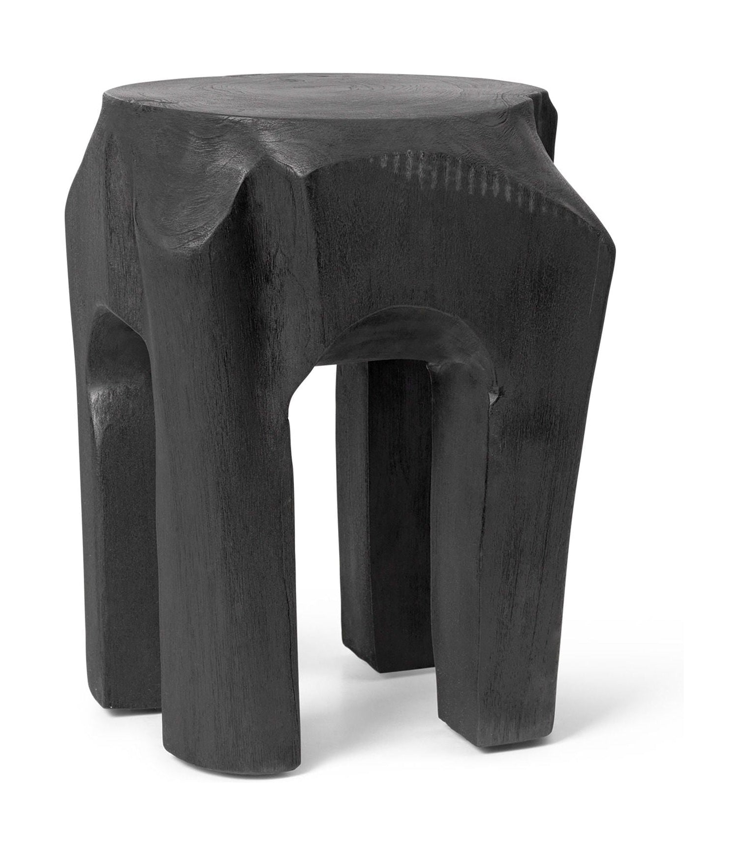 Tabouret racine de ferm vivant, tachée noire