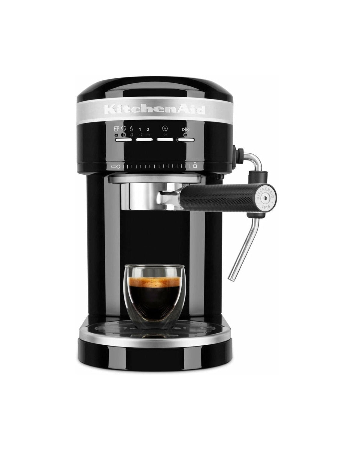 Kitchen Aid 5 KES6503 Máquina de café espresso semi automático artesanal, negro de hierro fundido