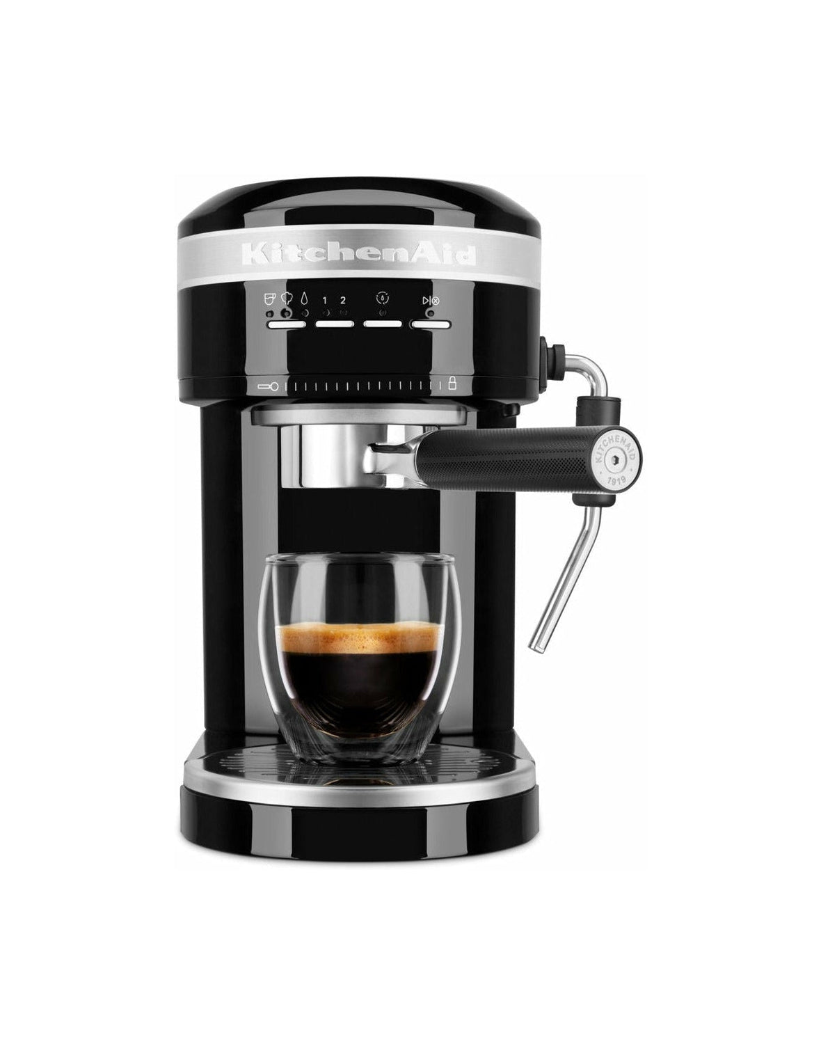 Küchenhilfe 5 KES6503 Handwerker Semi Automatic Espresso Machine, Onyx Black