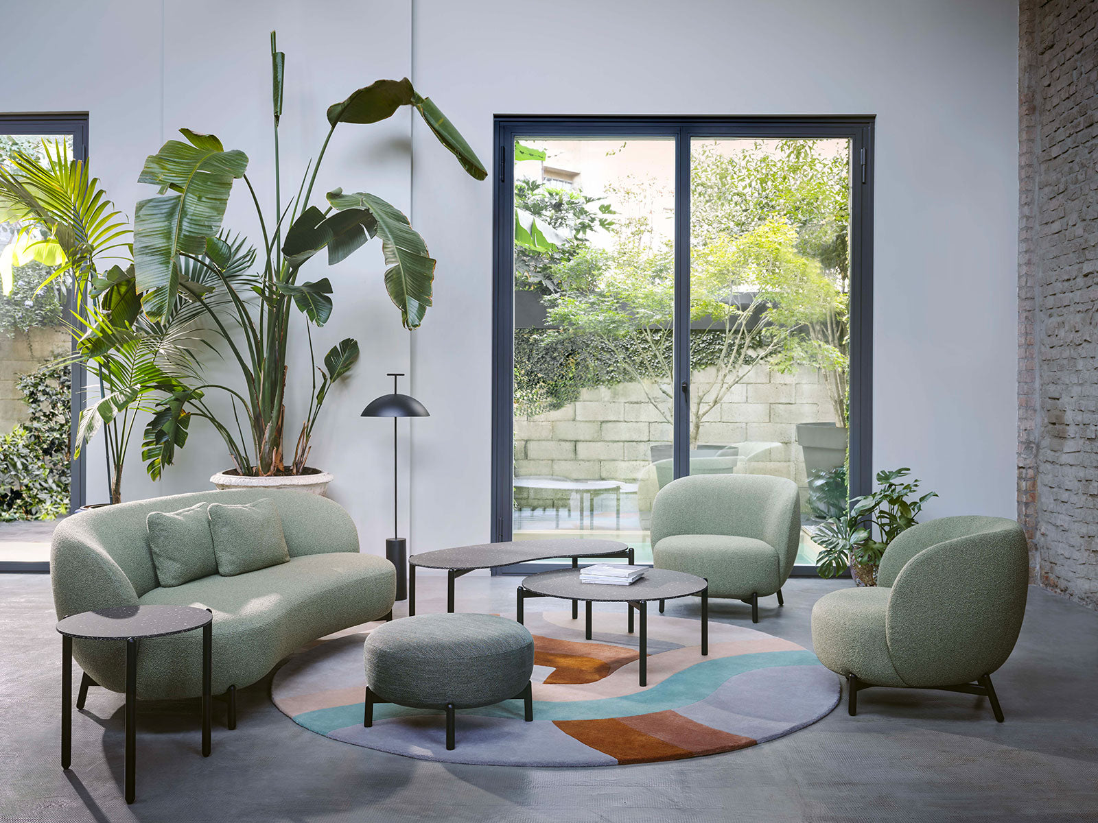 Kartell Lunam Sofa Orsetto, grün