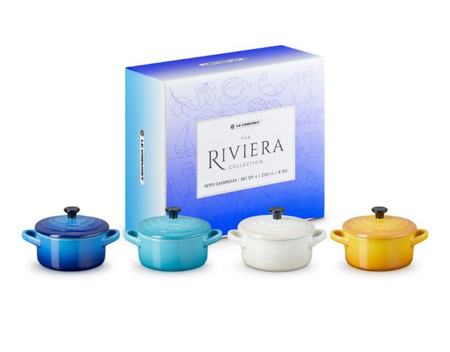 Le Creuset Rivieira Collection Set With 4 Petite Casseroles