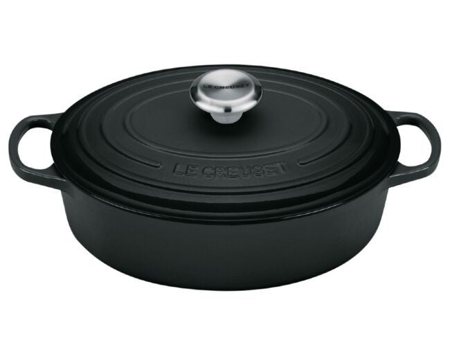 Le creuset gourmet brød ristning skål 27 cm matt sort