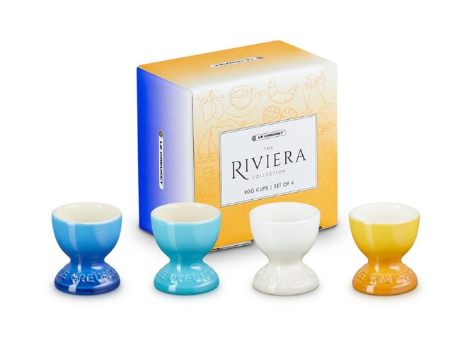 Le Creuset Riviera Egg Cup en grès 4 ensemble